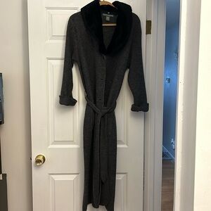 Jessica Holbrook wool long sweater coat